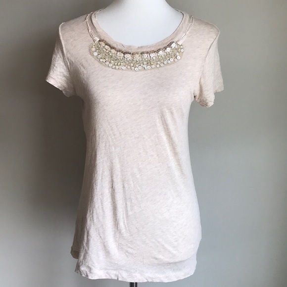 J.Crew  | ‘Tissue Beaded Tee!’ - Picture 1 of 8